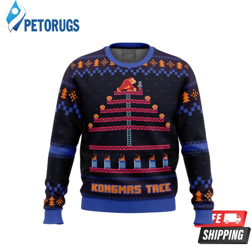 Kongmas Tree King Kong Ugly Christmas Sweaters