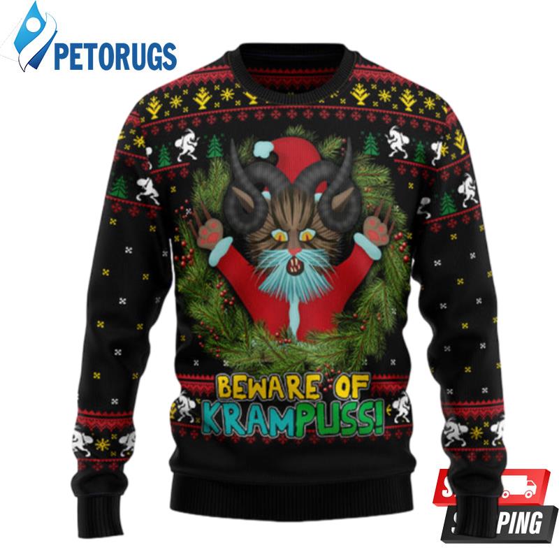 Krampuss Cat Ugly Christmas Sweaters