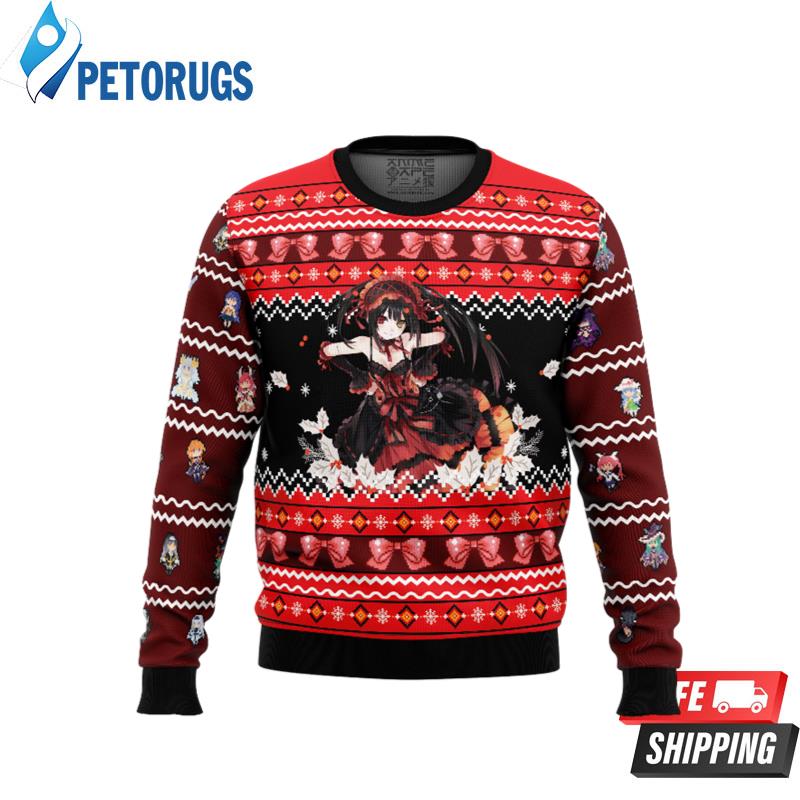 Kurumi Tokisaki Date A Live Ugly Christmas Sweaters