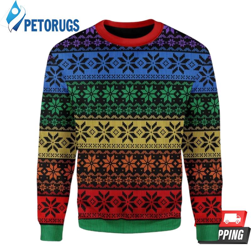 LGBT 3D Sweater Ugly Christmas Sweater For Men Women Ugly Christmas Sweaters