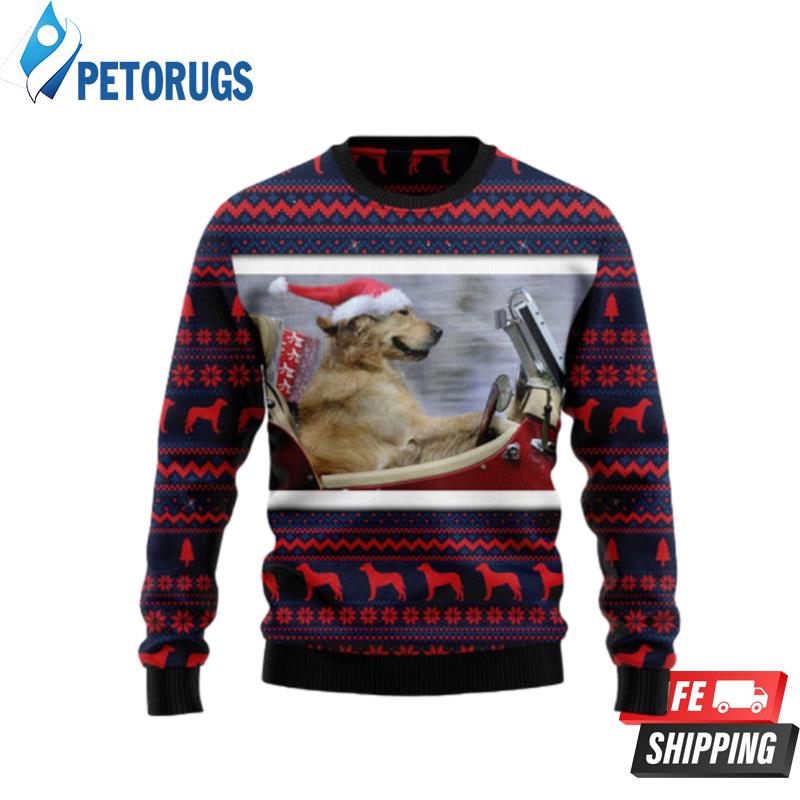 Labrador Retriever Ride Ugly Christmas Sweaters
