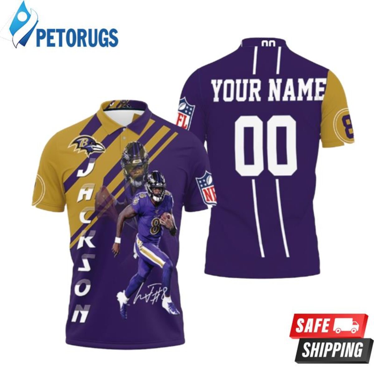 Baltimore Ravens NFL Custom Name Baseball Jersey Shirt Halloween Gift For  Fans