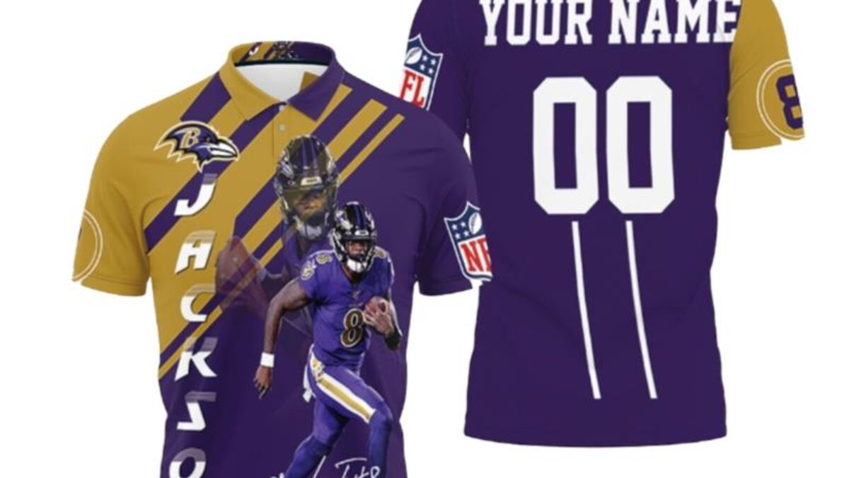 NFL Properties Youth Lamar Jackson Purple Baltimore Ravens Player Name & Number T-Shirt Size: Extra Large