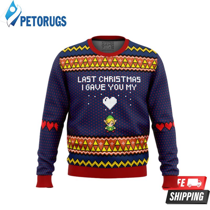 Last Christmas I Gave You My Heart Zelda Ugly Christmas Sweaters