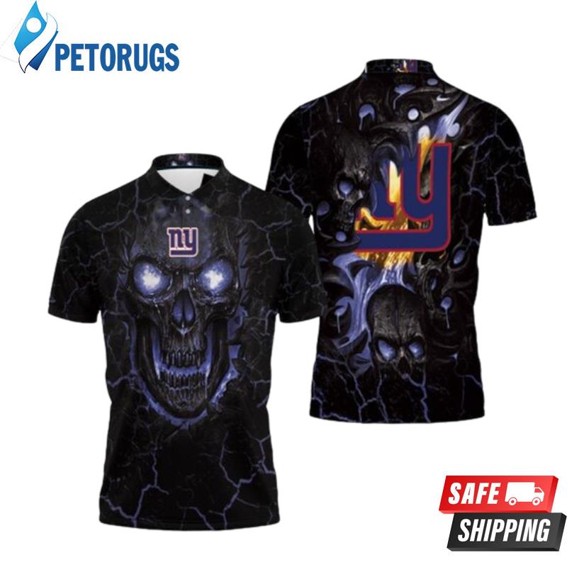 Lava Skull New York Giants Polo Shirts