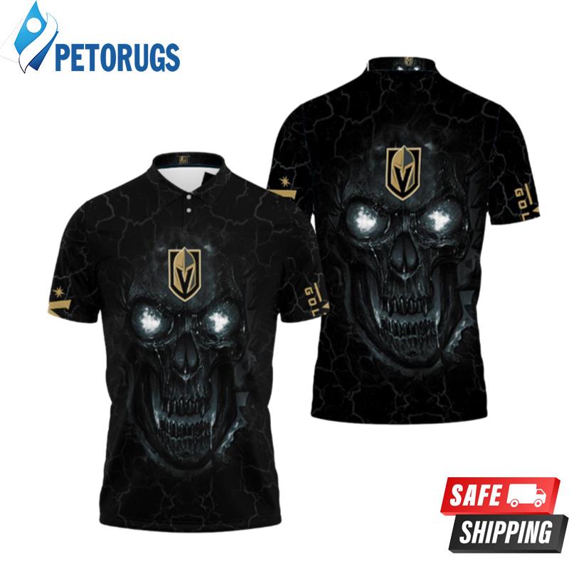 Lava Skull Vegas Golden Knights Polo Shirts