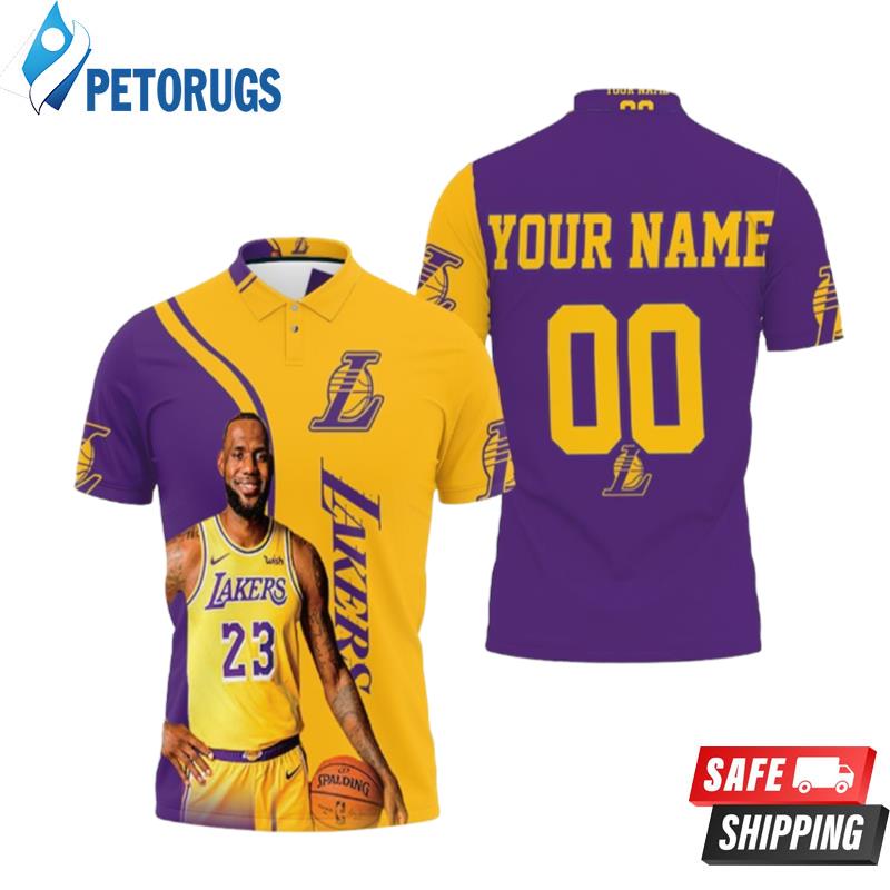 Lebron James 23 Los Angeles Lakers Nba Western Conference Personalized Polo Shirts