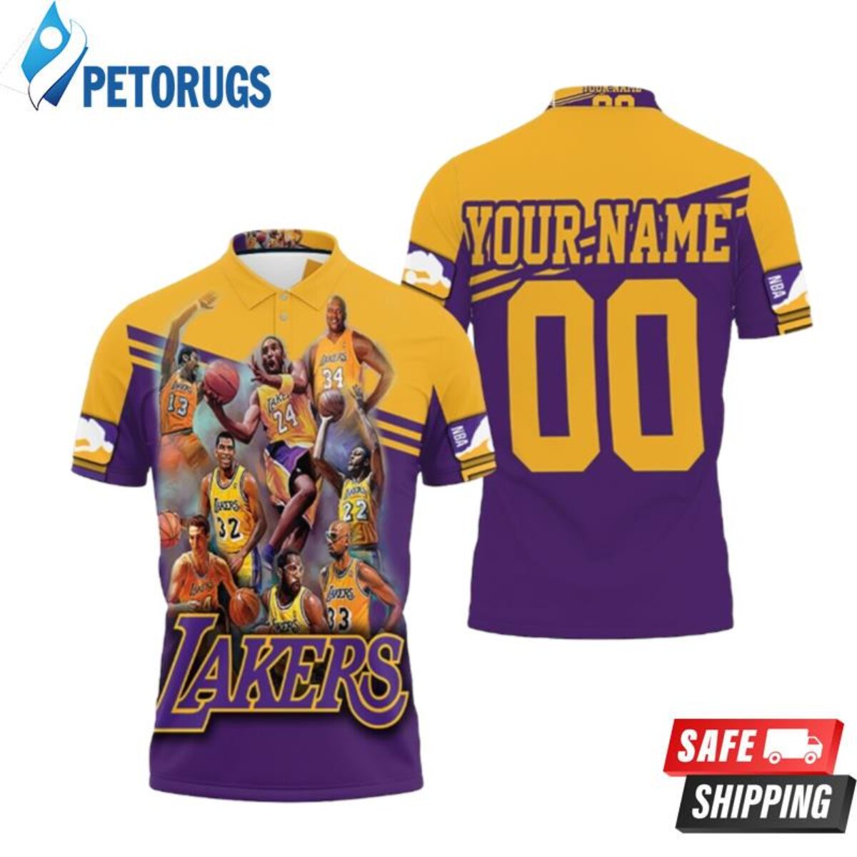 AQUA LAKERS 13 JAMES CUSTOMIZED JERSEY WITH FREE NAME & NUMBER