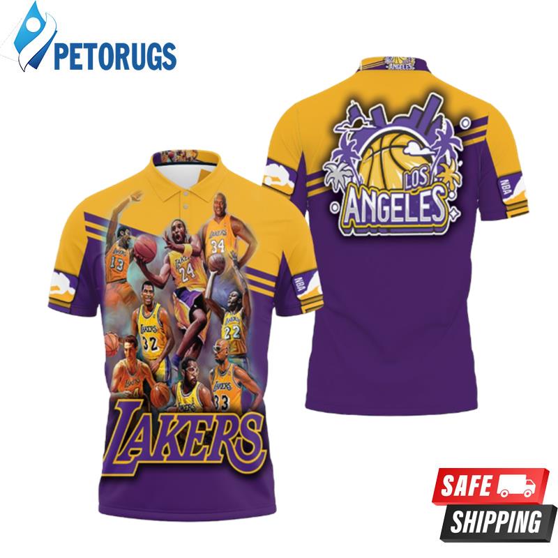 Legend Of Los Angeles Lakers Western Conference Nba Polo Shirts