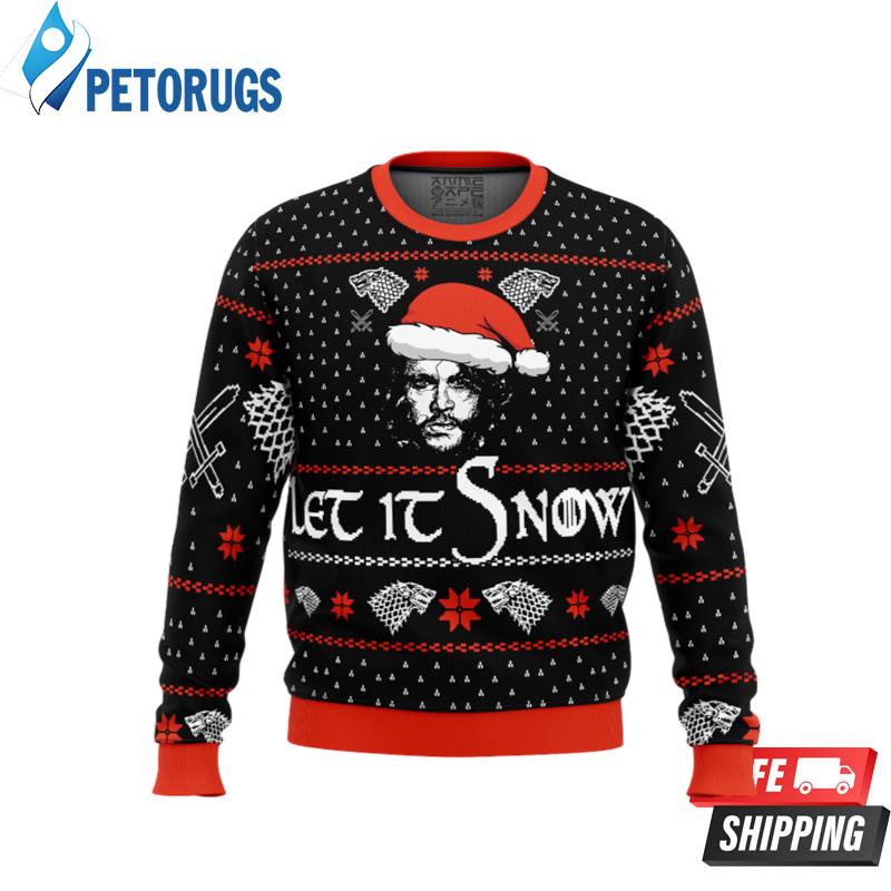 Let it Snow Jon Game of Thrones Ugly Christmas Sweaters