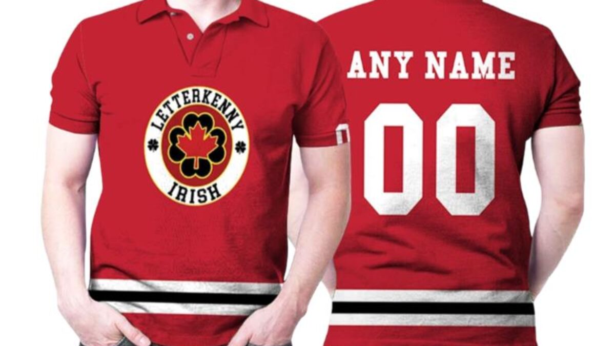 Letterkenny Irish Nhl Ice Hockey Team Logo 2020 Red Jersey 3d