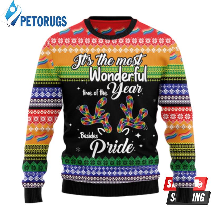 Lgbt Beside Pride Ugly Christmas Sweaters