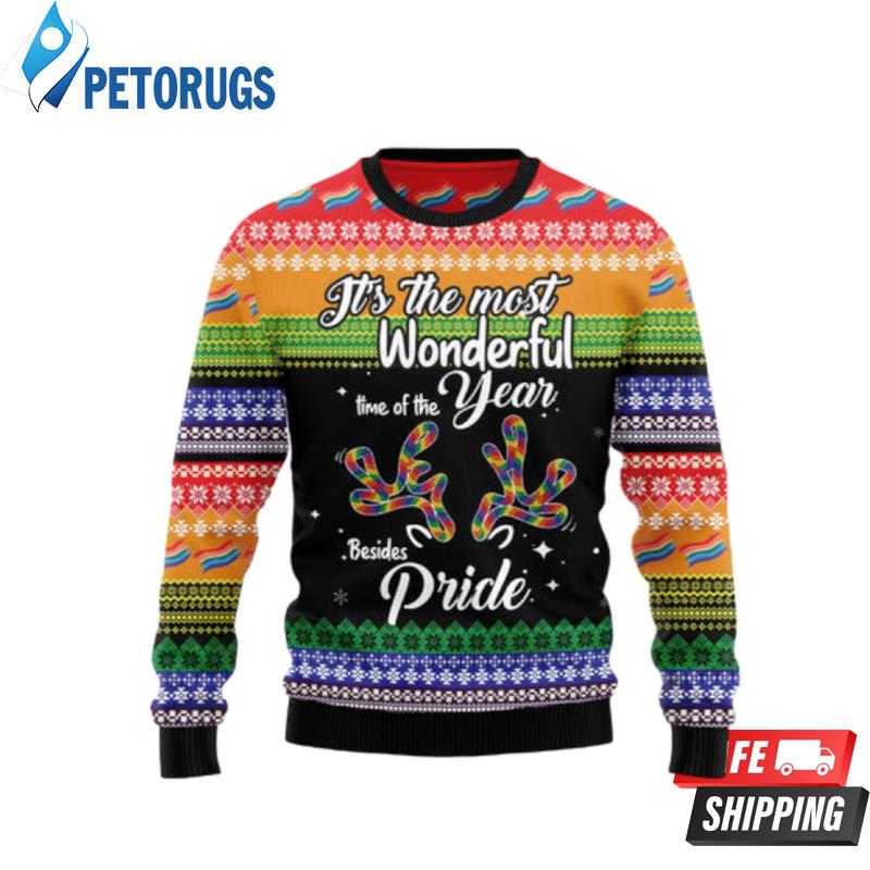 Lgbt Beside Pride Ugly Christmas Sweaters