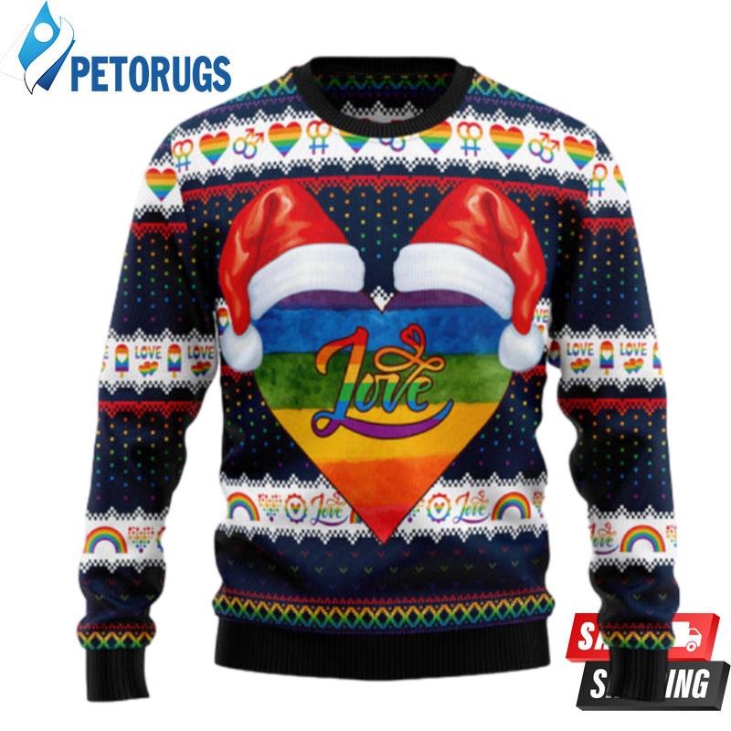 Lgbt Heart Ugly Christmas Sweaters