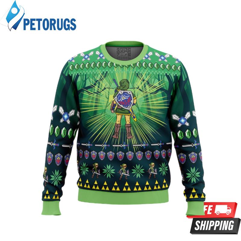 Link Legend of Zelda Ugly Christmas Sweaters