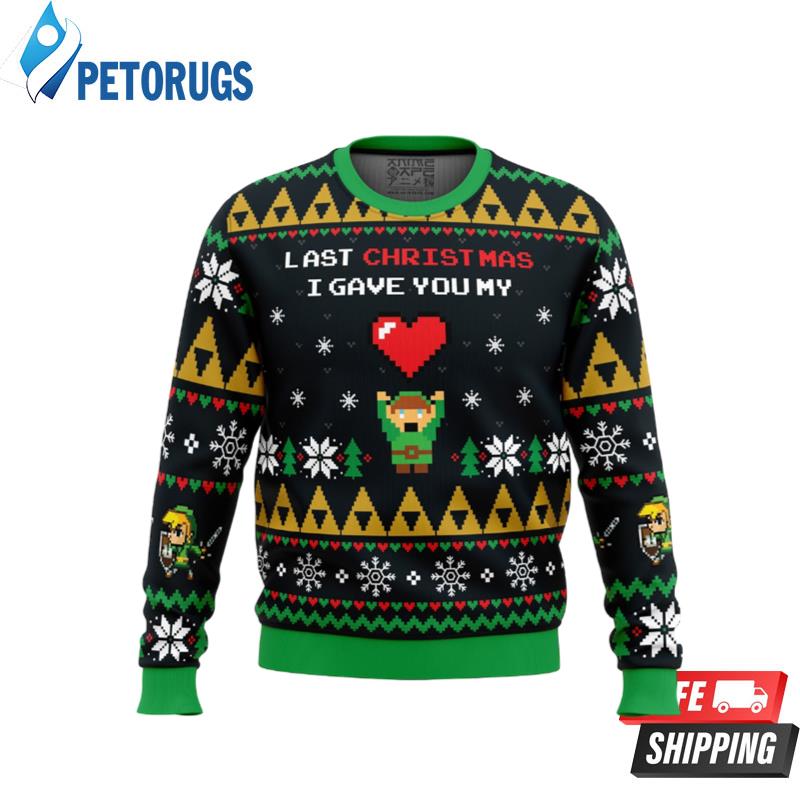 Link To My Heart Legend of Zelda Ugly Christmas Sweaters