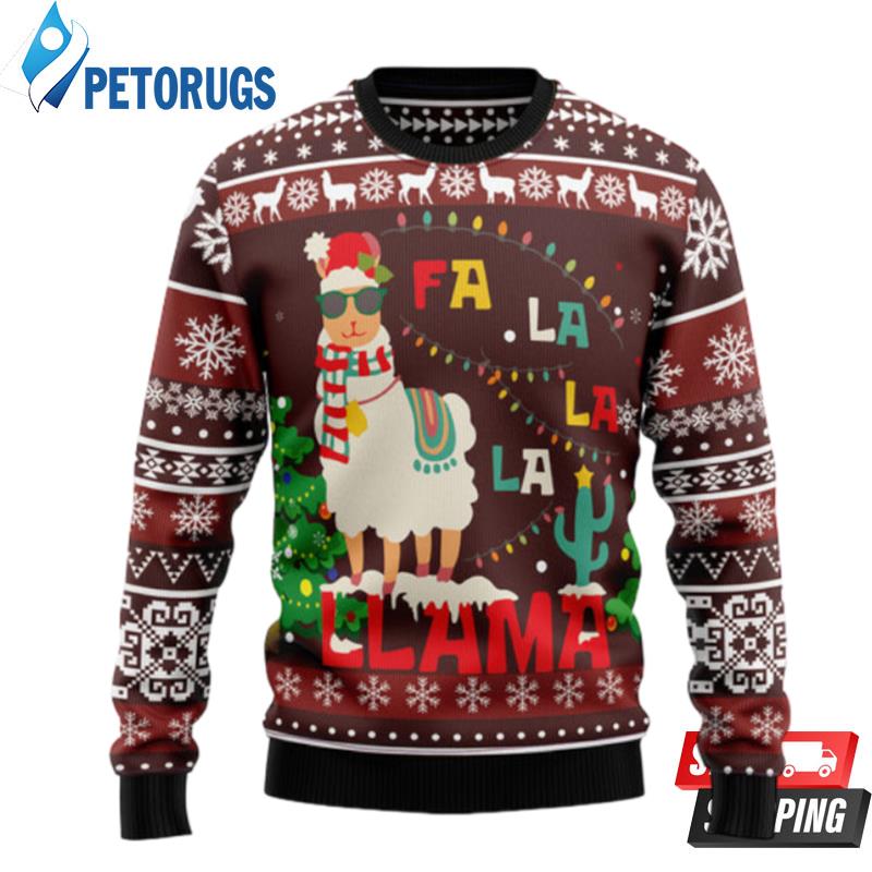 Llama Falalala Christmas Ugly Christmas Sweaters