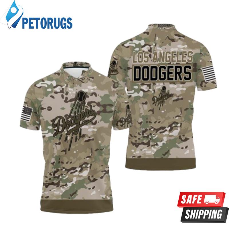Los Angeles Dodgers Camouflage Veteran Polo Shirts
