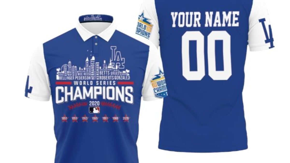 2020 World Series Champions Los Angeles Dodgers Polo Shirts - Peto Rugs