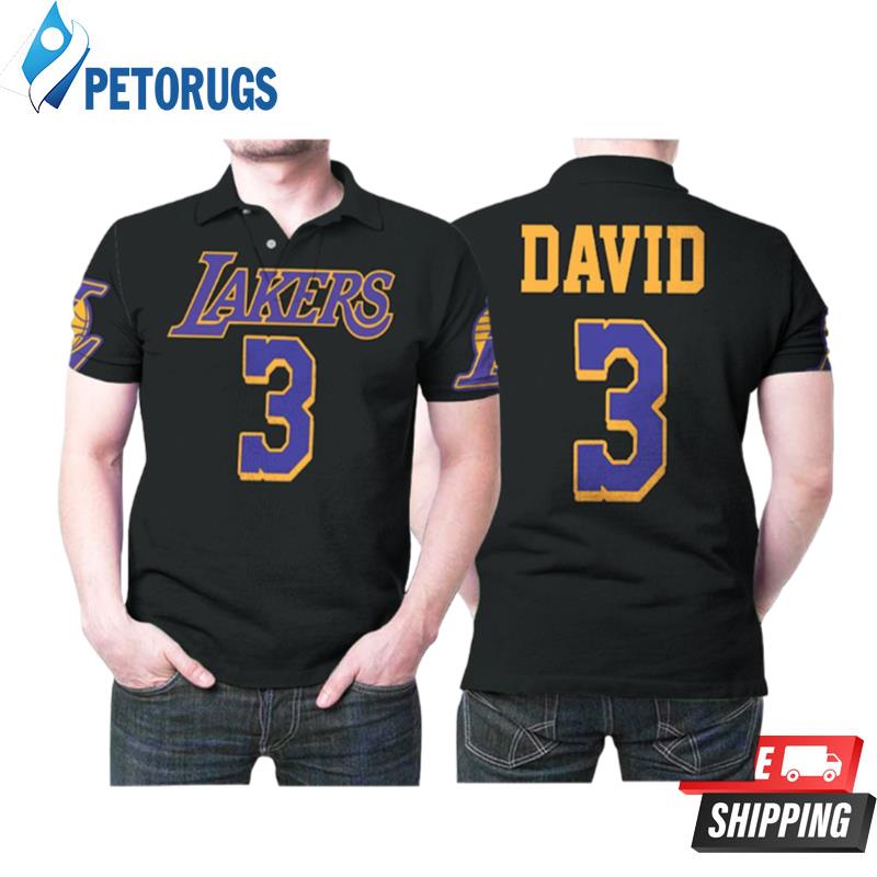 Los Angeles Lakers Anthony Davis Nba Basketball Team Earned Edition Black Style Gift For Lakers Fans Polo Shirts