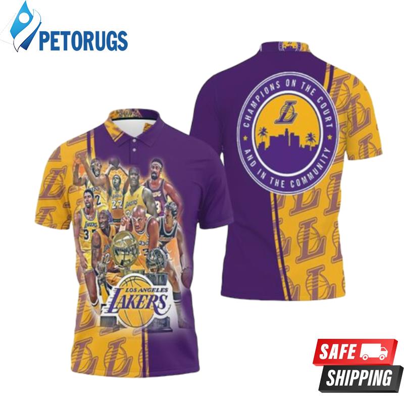 Los Angeles Lakers Legend Nba Western Conference Polo Shirts