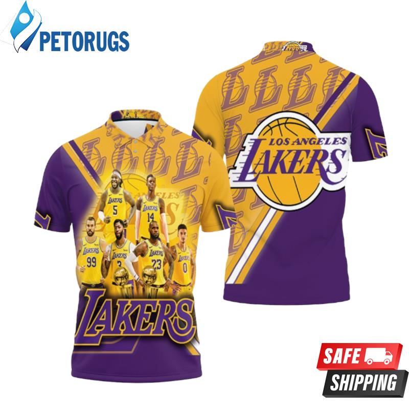 Los Angeles Lakers Nba Western Conference Logo Polo Shirts