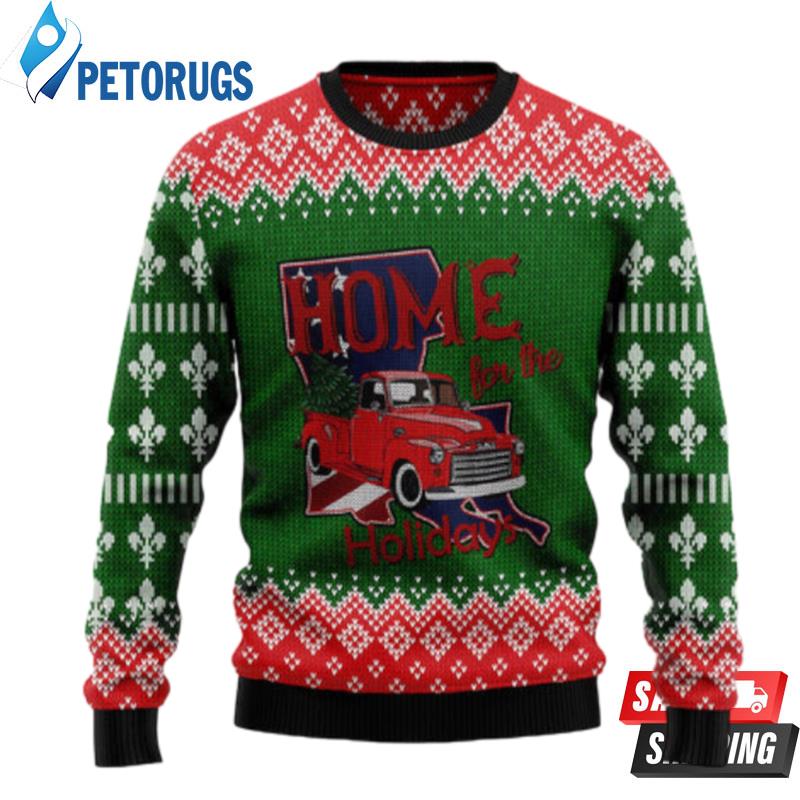 Louisiana Home For Christmas Ugly Christmas Sweaters