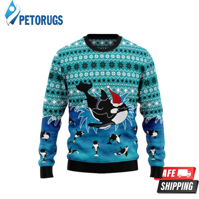 Love Oracle Whale Ugly Christmas Sweaters