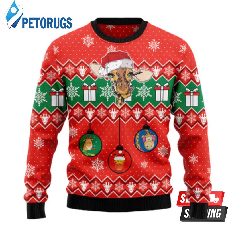 Lovely Giraffe Ugly Christmas Sweaters