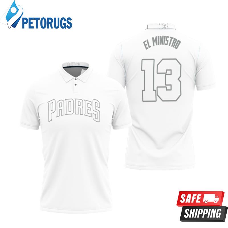 Manny Machado El Ministro San Diego Padres Player White 2019 Inspired Style Polo Shirts