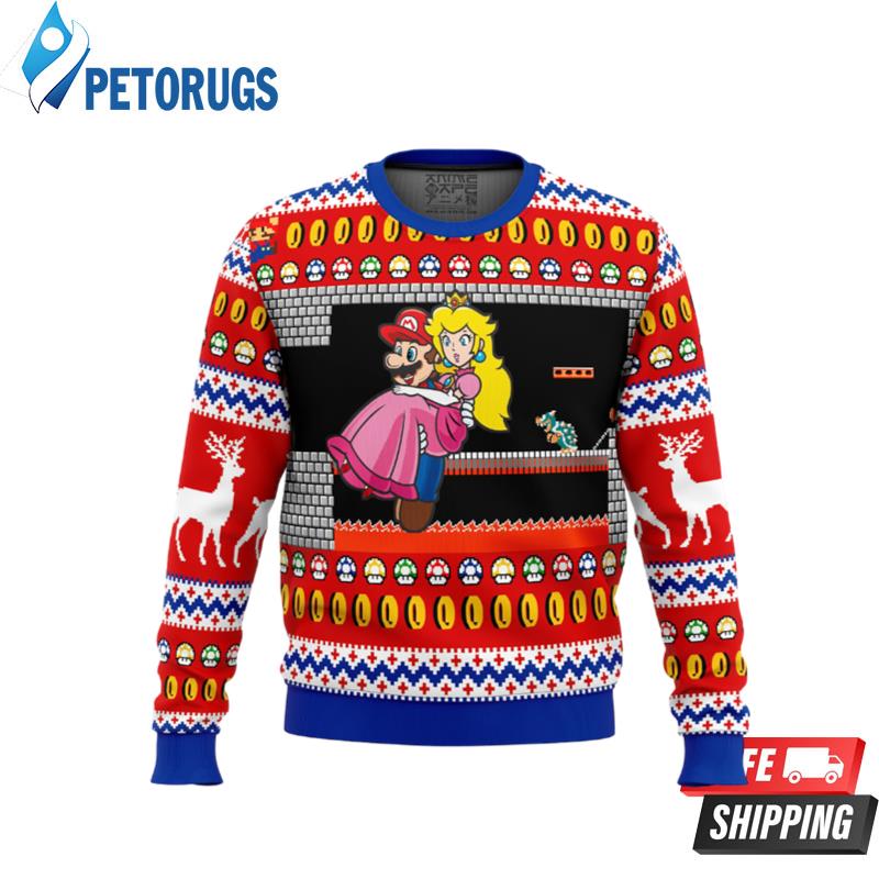 Mario Bowser's Castle Ugly Christmas Sweaters