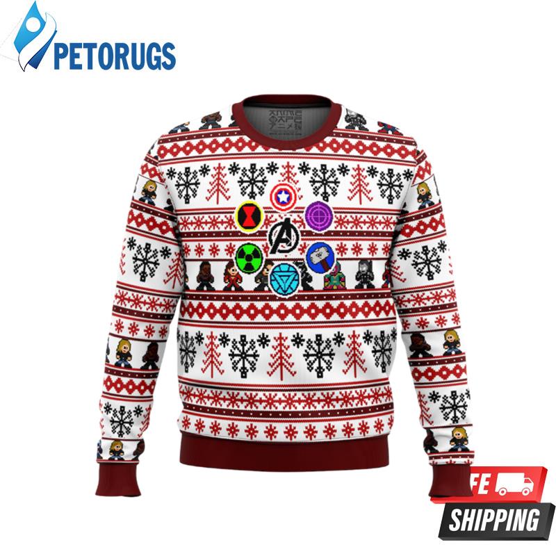 Marvel Avengers Retro Ugly Christmas Sweaters