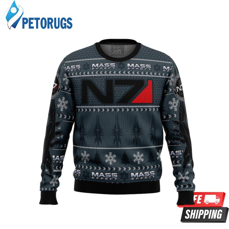 Mass Effect N7 Ugly Christmas Sweaters