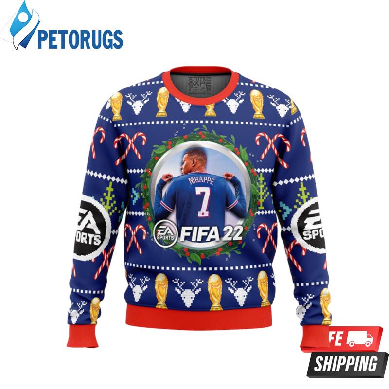 Mbappe EA Sports FIFA Ugly Christmas Sweaters