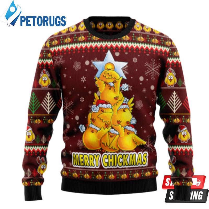 Merry Chickmas TG5129 - Ugly Christmas Sweater unisex womens & mens