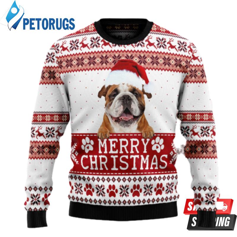 Merry Christmas Bulldog Tg5129 Ugly Christmas Sweaters