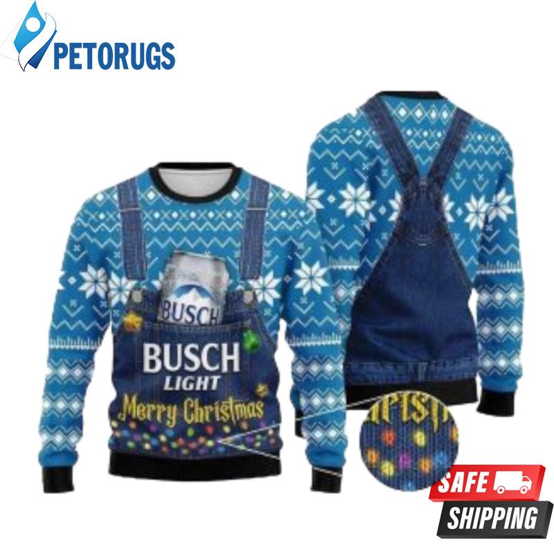 Merry Christmas Busch Light Ugly Christmas Sweaters