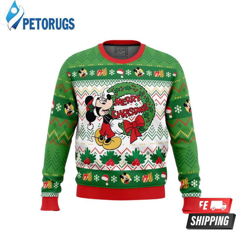 Merry Christmas Mickey Mouse Disney Ugly Christmas Sweaters