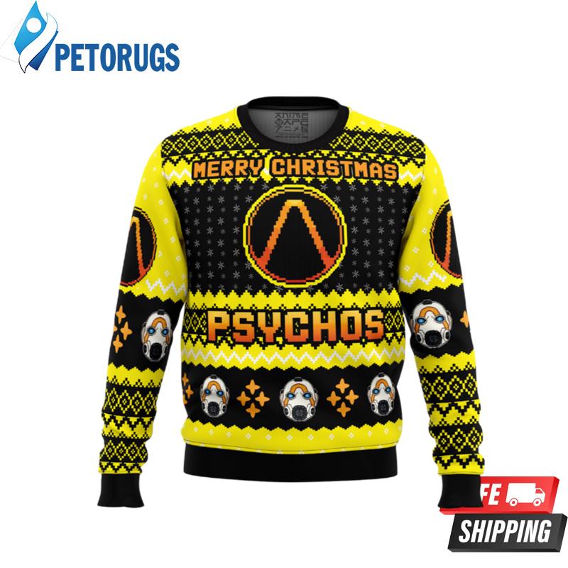 Merry Christmas Psychos Borderlands Ugly Christmas Sweaters