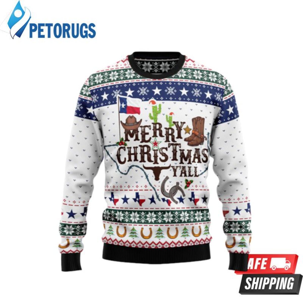 Houston Texans Ugly Christmas Sweater - Peto Rugs