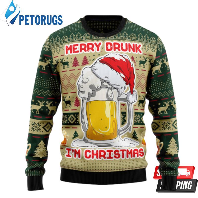 Merry Drunk Ugly Christmas Sweaters