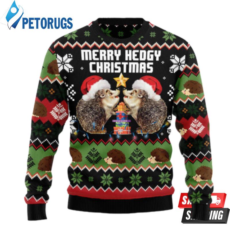 Merry Hedgy Christmas Ugly Christmas Sweaters