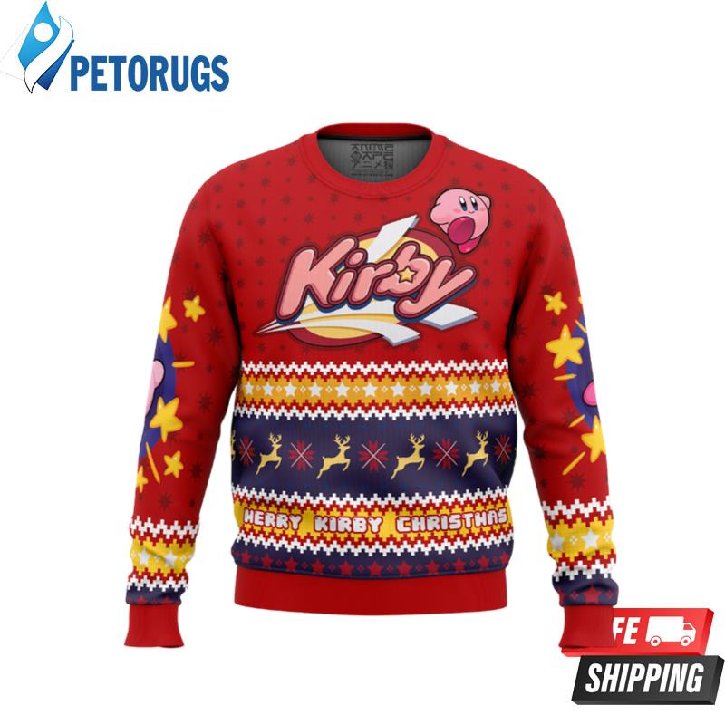 Merry Kirby Christmas Kirby Ugly Christmas Sweaters