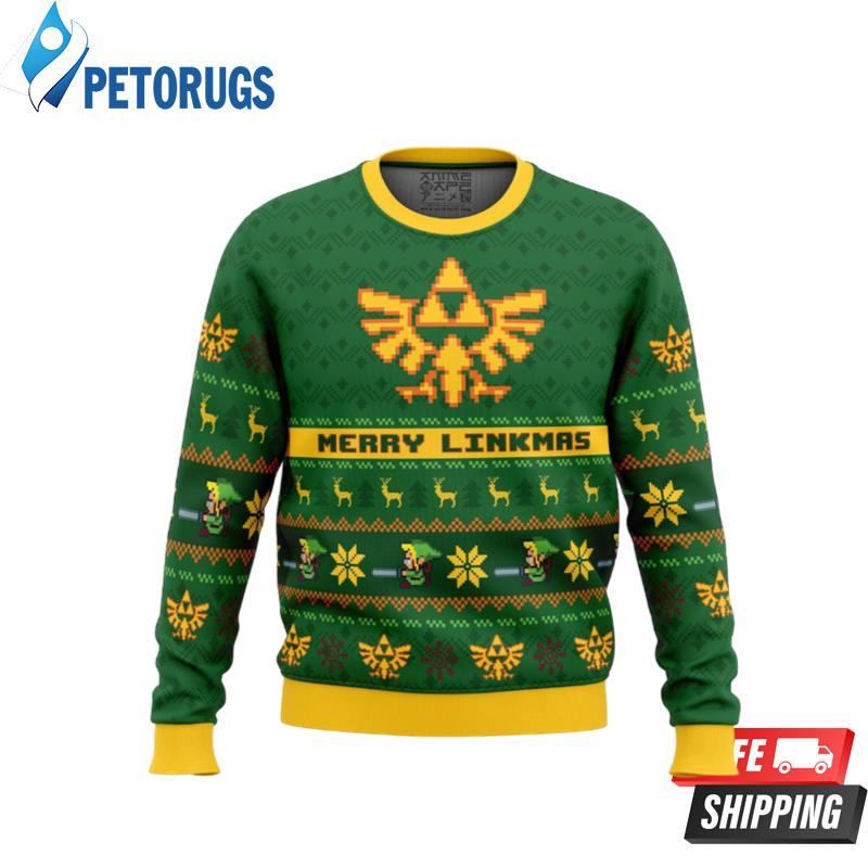 Merry Linkmas Legend Of Zelda Ugly Christmas Sweaters
