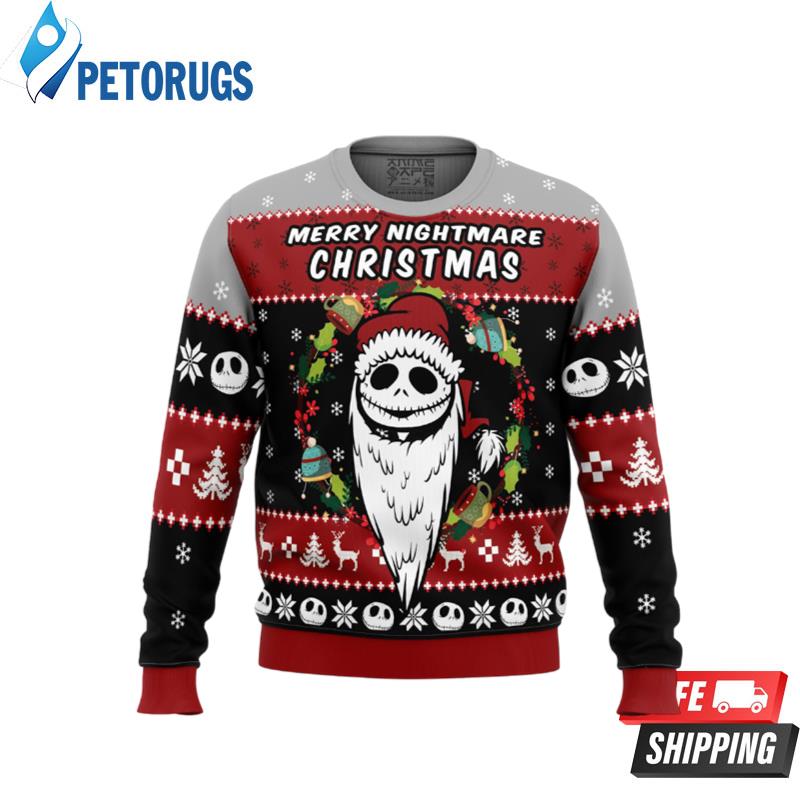 Merry Nightmare The Nightmare Before Christmas Ugly Christmas Sweaters