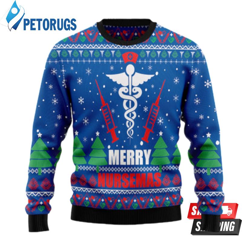 Merry Nursemas Ugly Christmas Sweaters