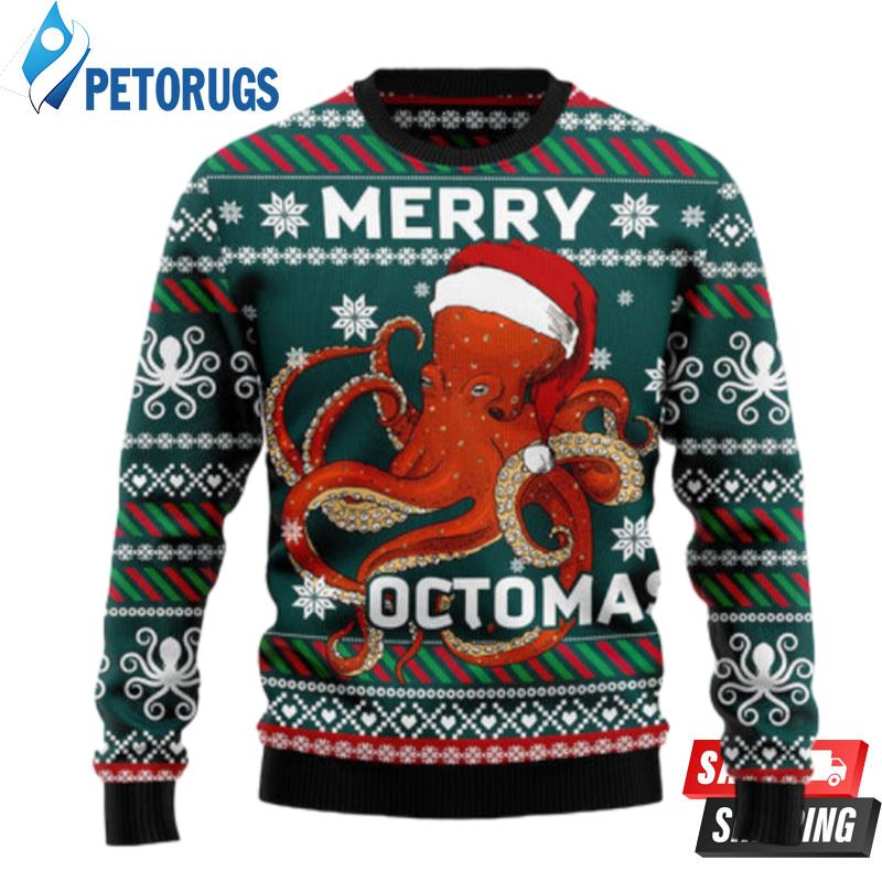 Merry Octomas TY289 Ugly Christmas Sweater Ugly Christmas Sweaters