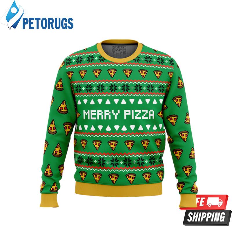 Merry Pizza Ugly Christmas Sweaters