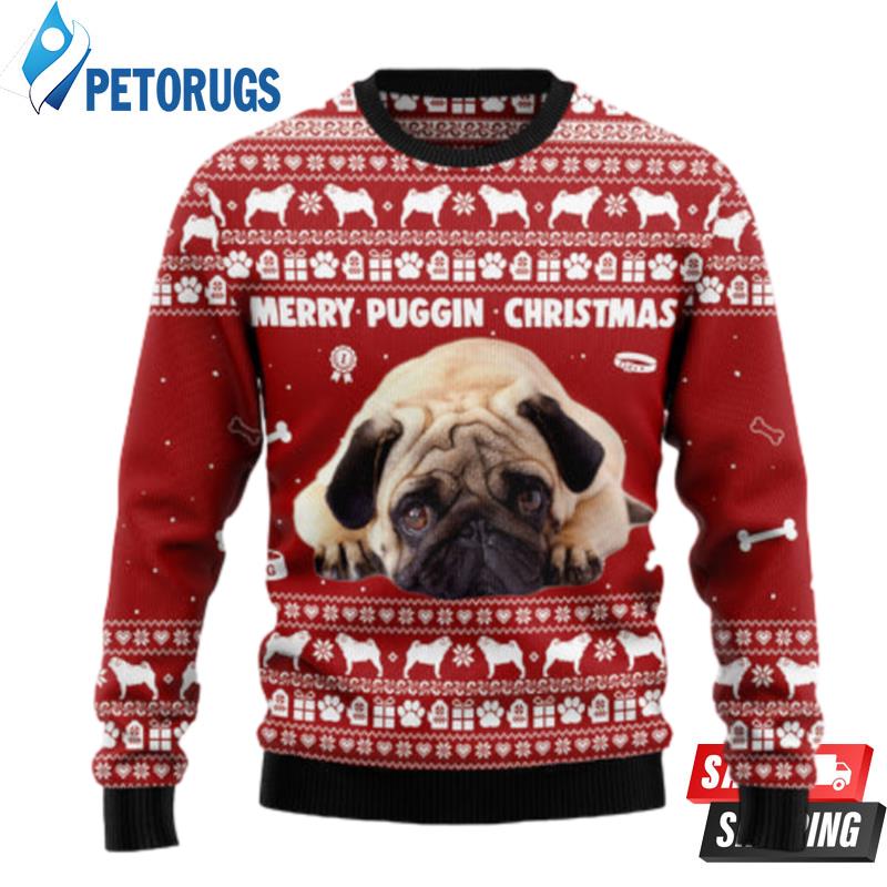 Merry Puggin Christmas Ugly Christmas Sweaters