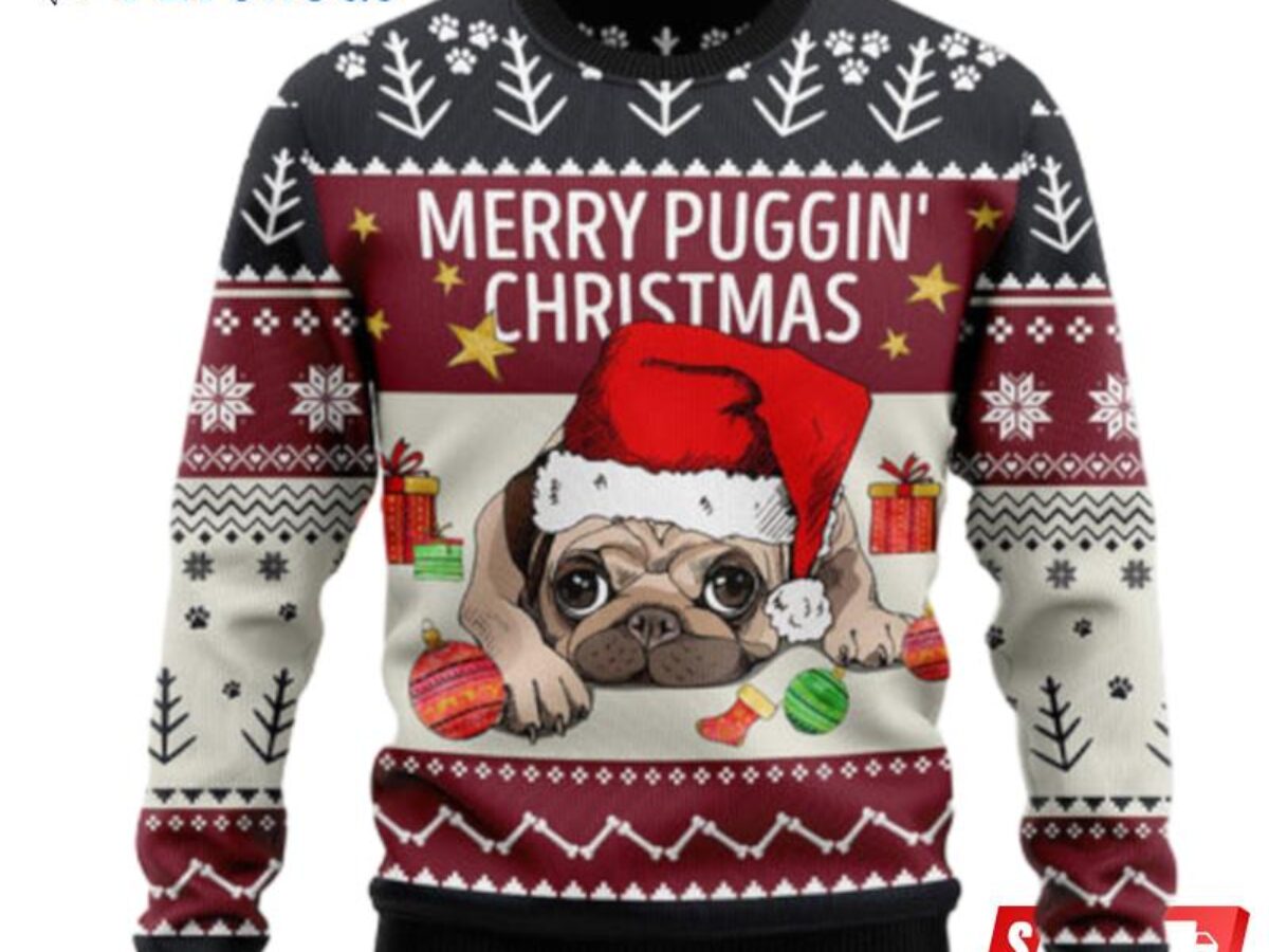 Pug Cute Ugly Christmas Sweaters - Peto Rugs